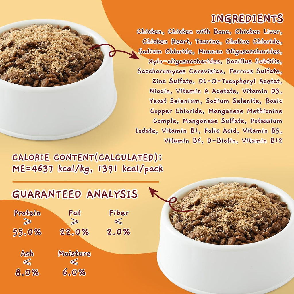 Jungle Calling Freeze Dried Dog Food Toppers, Chicken Sprinkles for Dogs