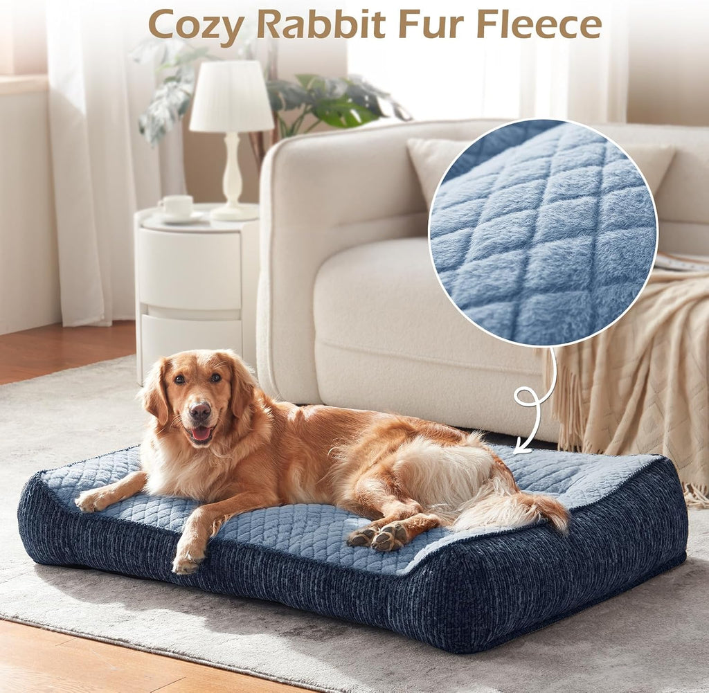 JOEJOY XL Orthopedic Dog Bed for Large Dogs, Extra Thick Foam Pet Bed Sofa