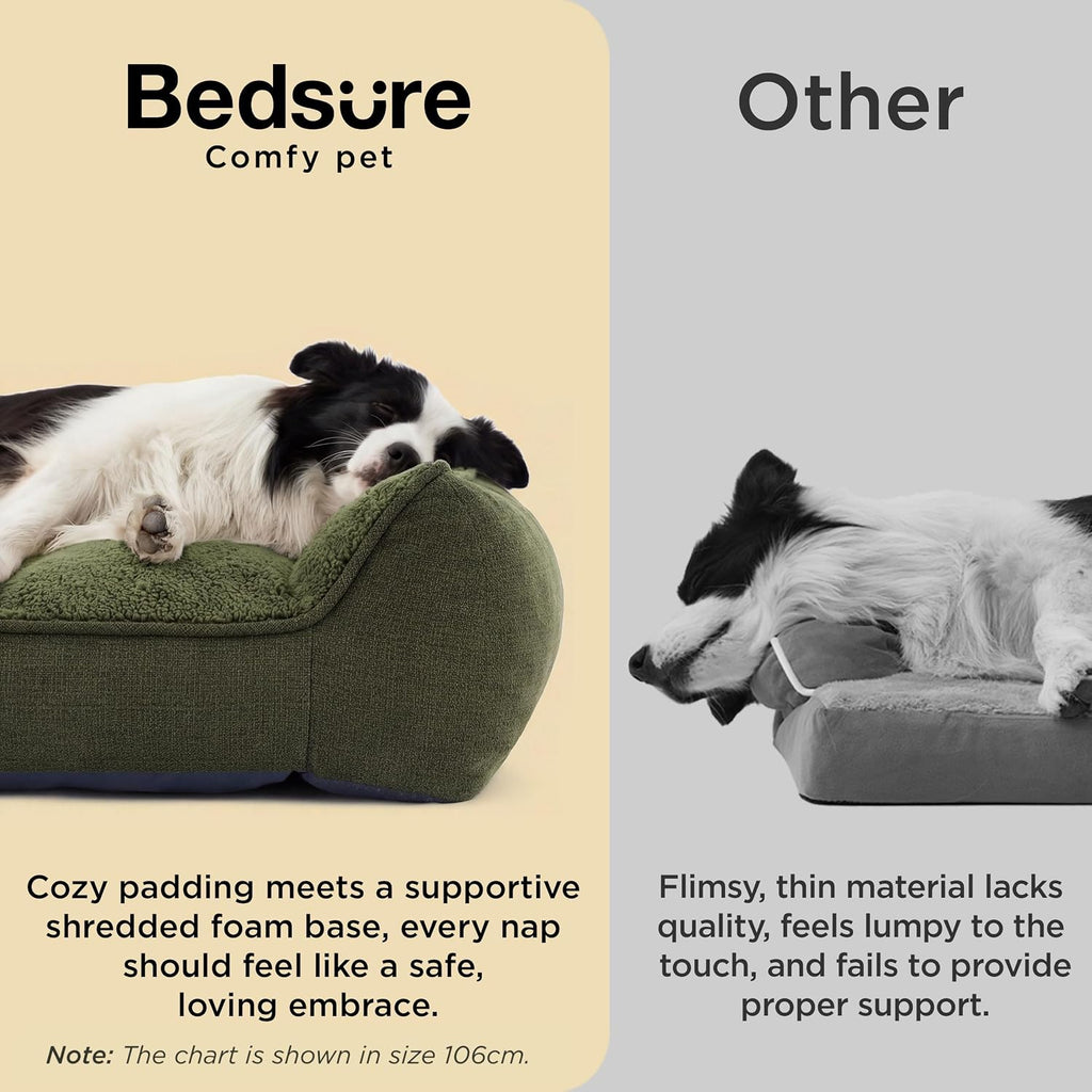 Bedsure SupportMax® Extra Thick Orthopedic XL Dog Bed for Extra Large Dogs