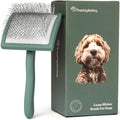 Freshly Bailey Doodle Brush, Large Slicker Brush for Dogs, Wood Handle