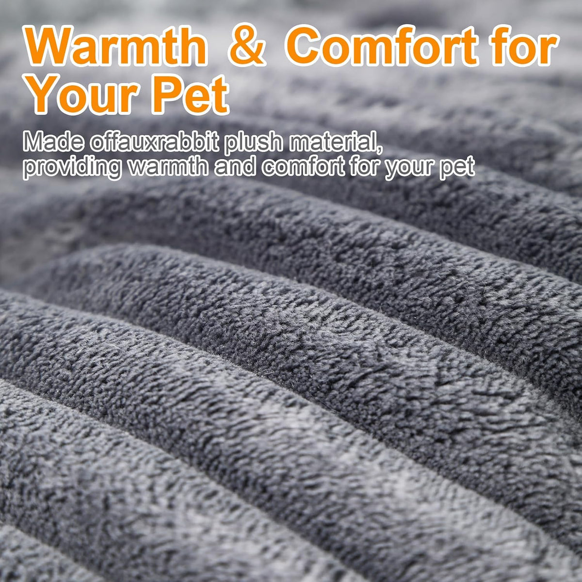 Washable Round Donut Dog Bed,Cat Beds for Indoor Cats(Grey,M)