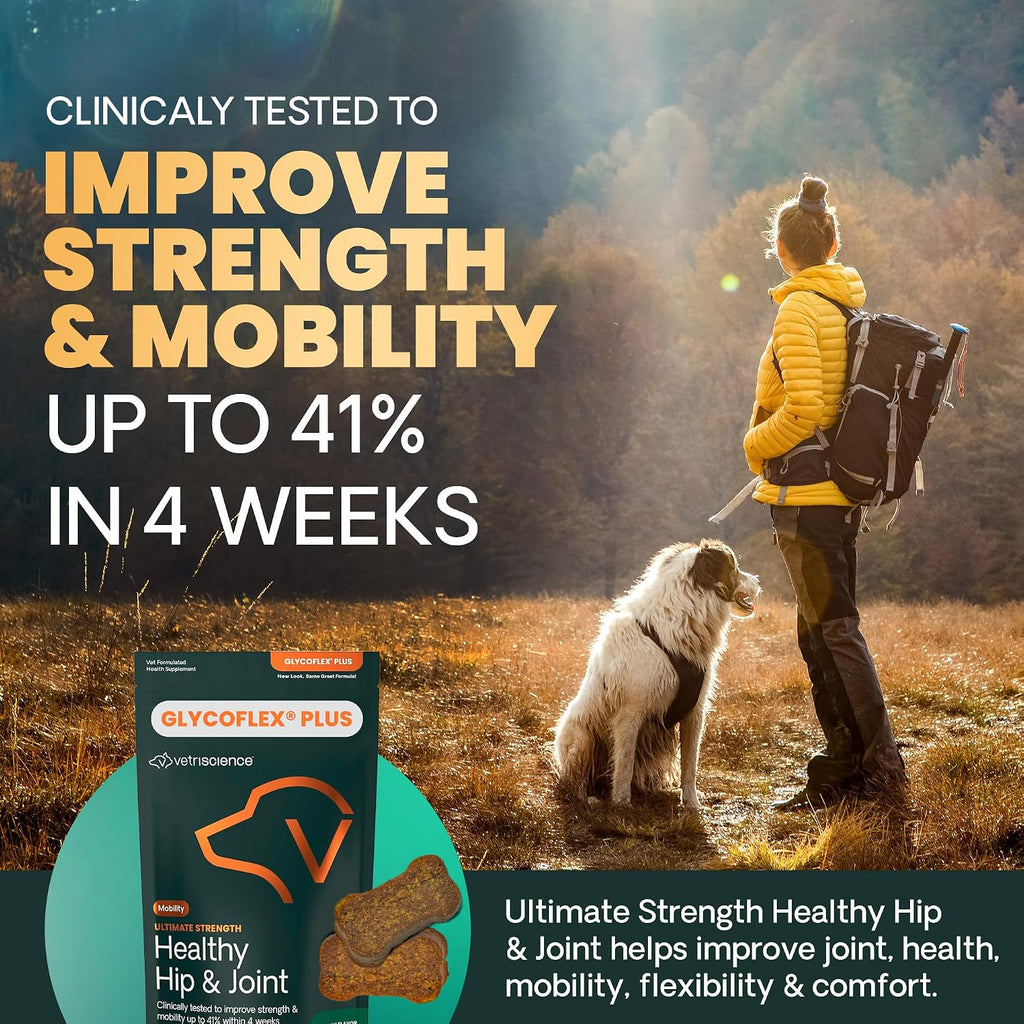 VetriScience Ultimate Strength Healthy Hip & Joint for Dogs, Bacon, 120ct