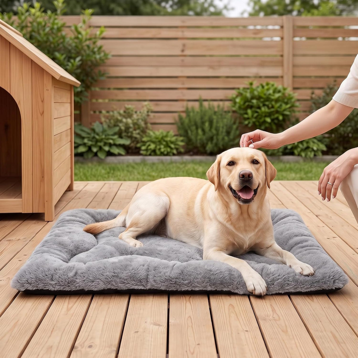 Dog Bed 42" for Metal Crate Pad,Washable Sleeping Mat for Medium/Large Pets