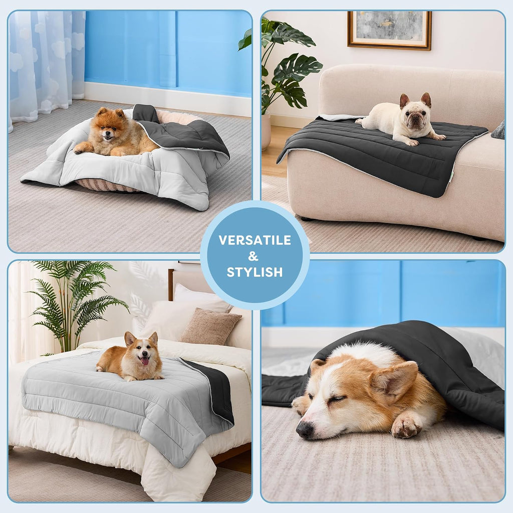 Reversible Dog Cooling Blanket for Summer, Washable Pet Bed Pad Mat