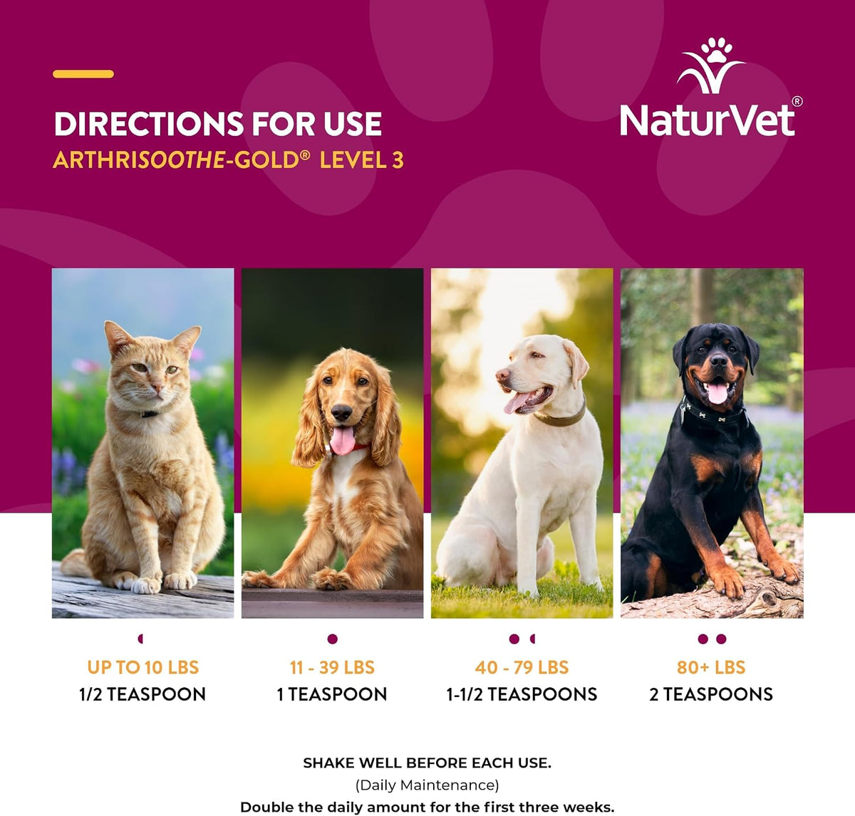NaturVet – ArthriSoothe-Gold Advanced Care Liquid - 16 oz