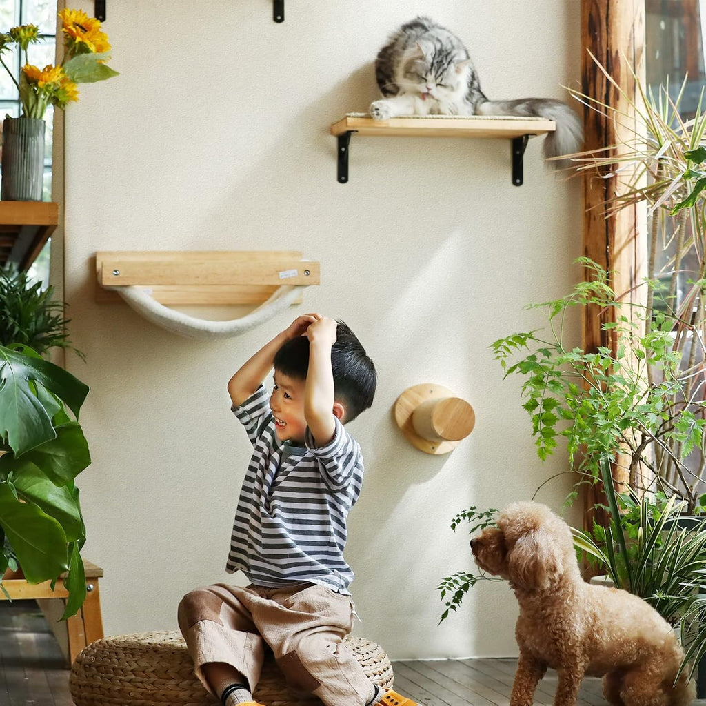 FUKUMARU Cat Wall Steps, 11.8 Inch, 2 of Pack