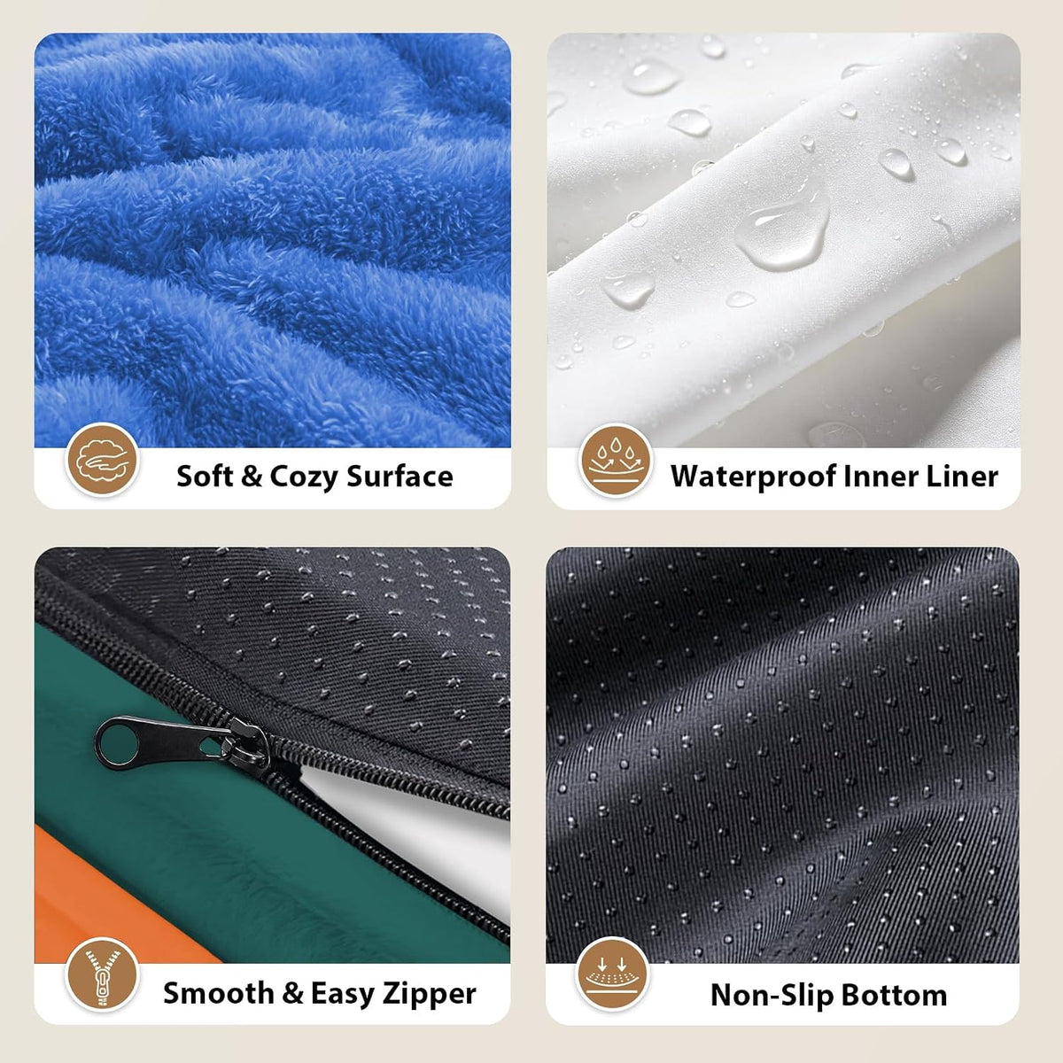 Chez Paw Waterproof Orthopedic XL Dog Bed for Large and Extra Large Dogs