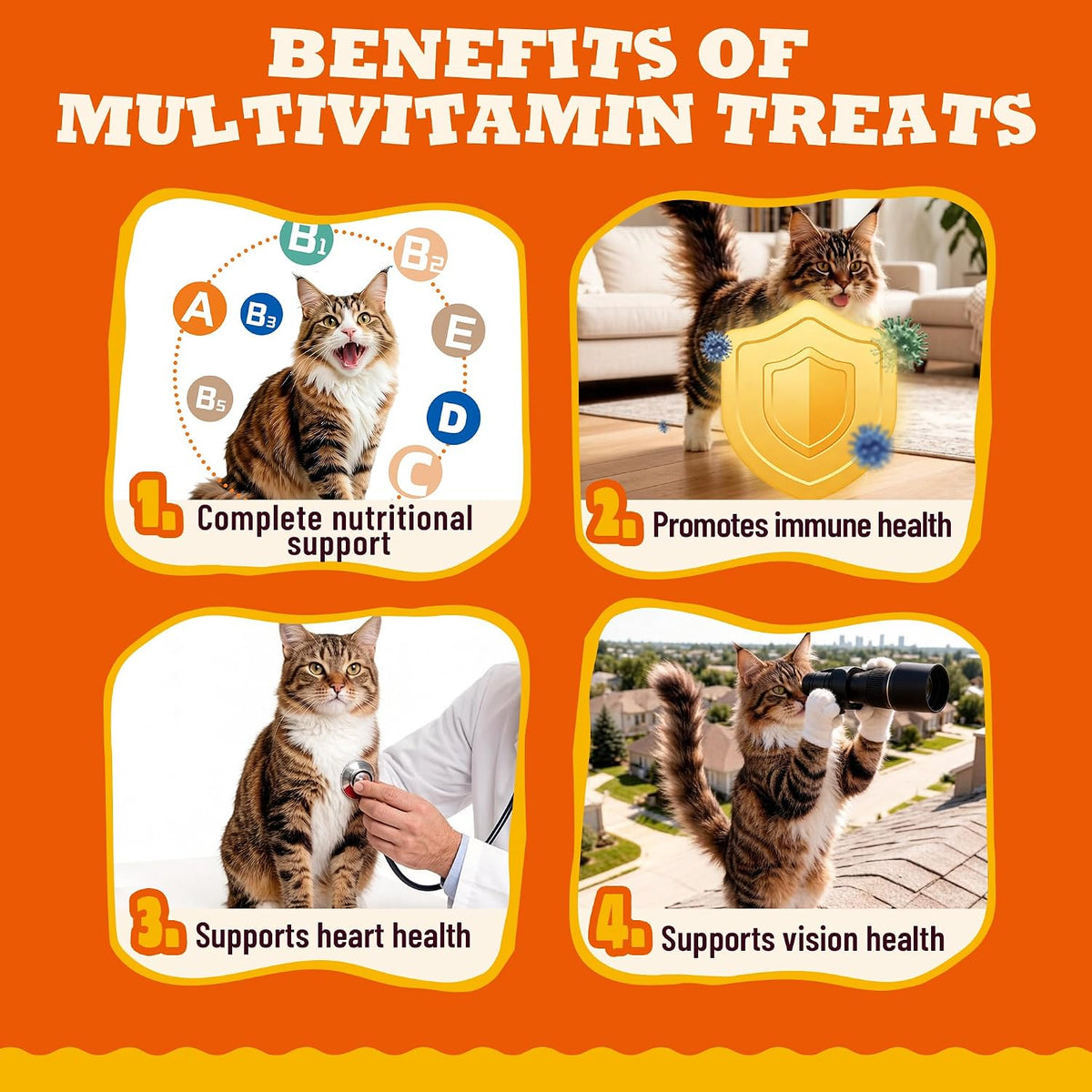 9 oz Multivitamin Treats Training Treats for Indoor Cats