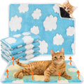 4 Pack Self Heating Cat Pad Self Warming Dog Mat, Clouds, 16 x 20 Inch