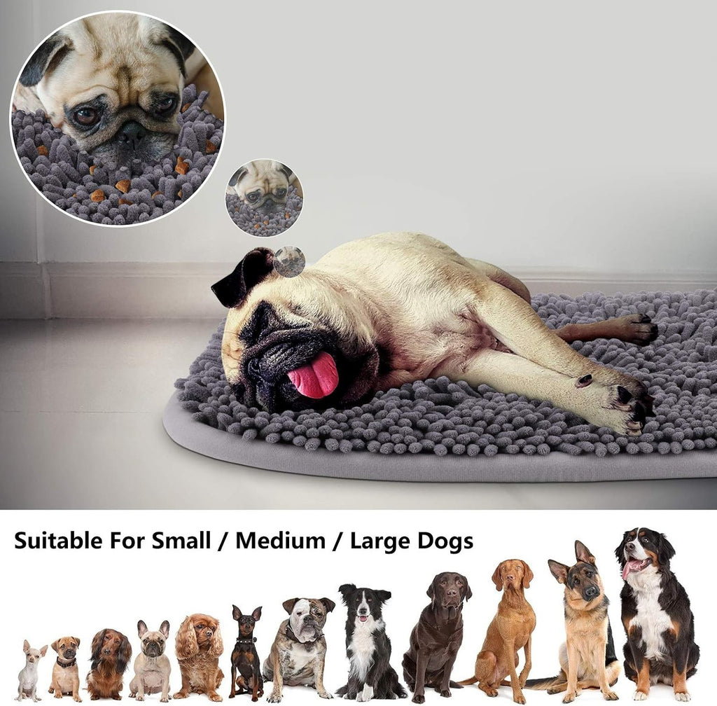 Rundik Snuffle Mat for Dogs, Interactive Puzzle Toys Feeding Games for Pets | 20'' x 28'' Sniff Mat for Boredom Helps Slow Eating and Keep Busy Encourages Natural Foraging Skills Stress Relief