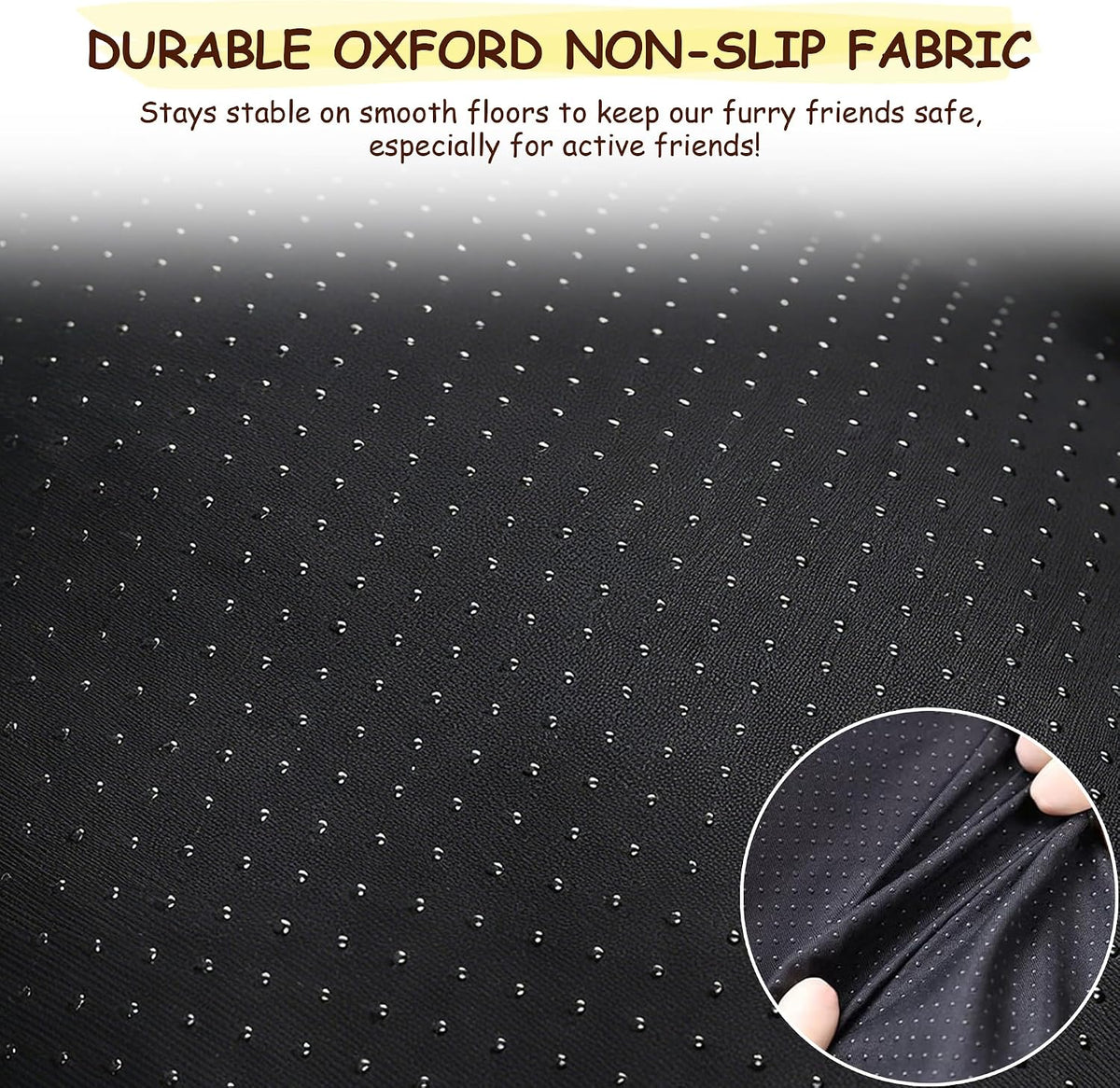 Washable Dog Bed for Small to Large Dogs, Calming Anti Anxiety Medium Dog Bed, Deluxe Plush Faux Fur Crate Beds, Comfy Fluffy Kennel Pad Pet Mat with Non-Slip Bottom, 36"x27", Dark Grey