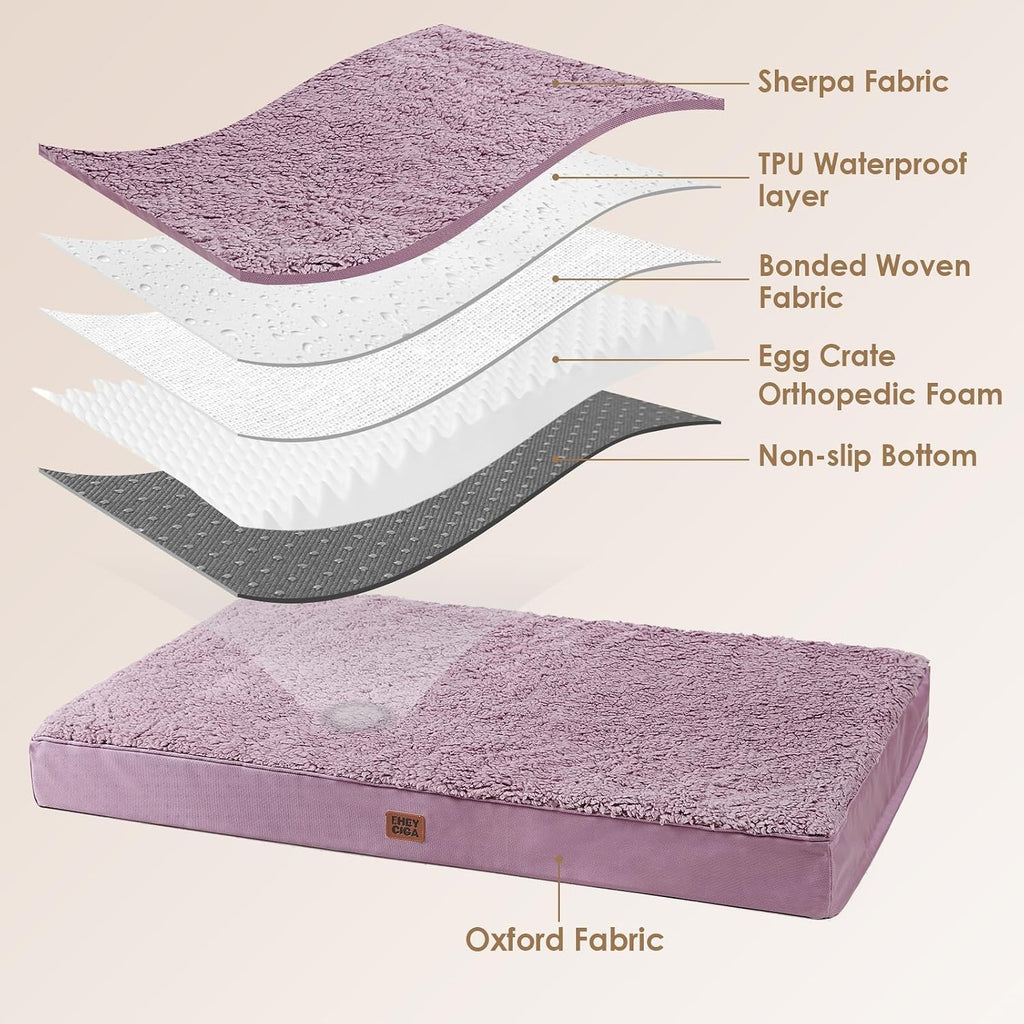 EHEYCIGA Orthopedic Dog Bed Medium with Removable Washable Cover, 30x20