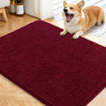 OLANLY Dog Door Mat for Muddy Paws 40x32, Super Absorbent Chenille Mud Mat