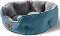Asvin Small Dog Bed for Small Dogs, Cat Beds for Indoor Cats, Pet Bed for Puppy and Kitty, Extra Soft & Machine Washable with Anti-Slip & Water-Resistant Oxford Bottom, Teal, 20 inches