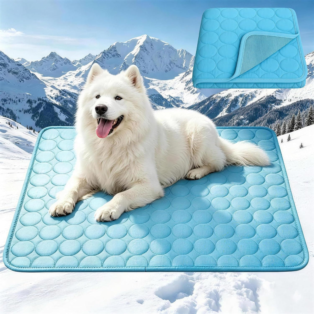 Cooling Mat for Dogs Large,Dog Cooling Mat Indoor,28"x39",Crate Pad for Pet