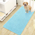 OLANLY Dog Door Mat for Muddy Paws 47x24, Super Absorbent Chenille Mud Mat