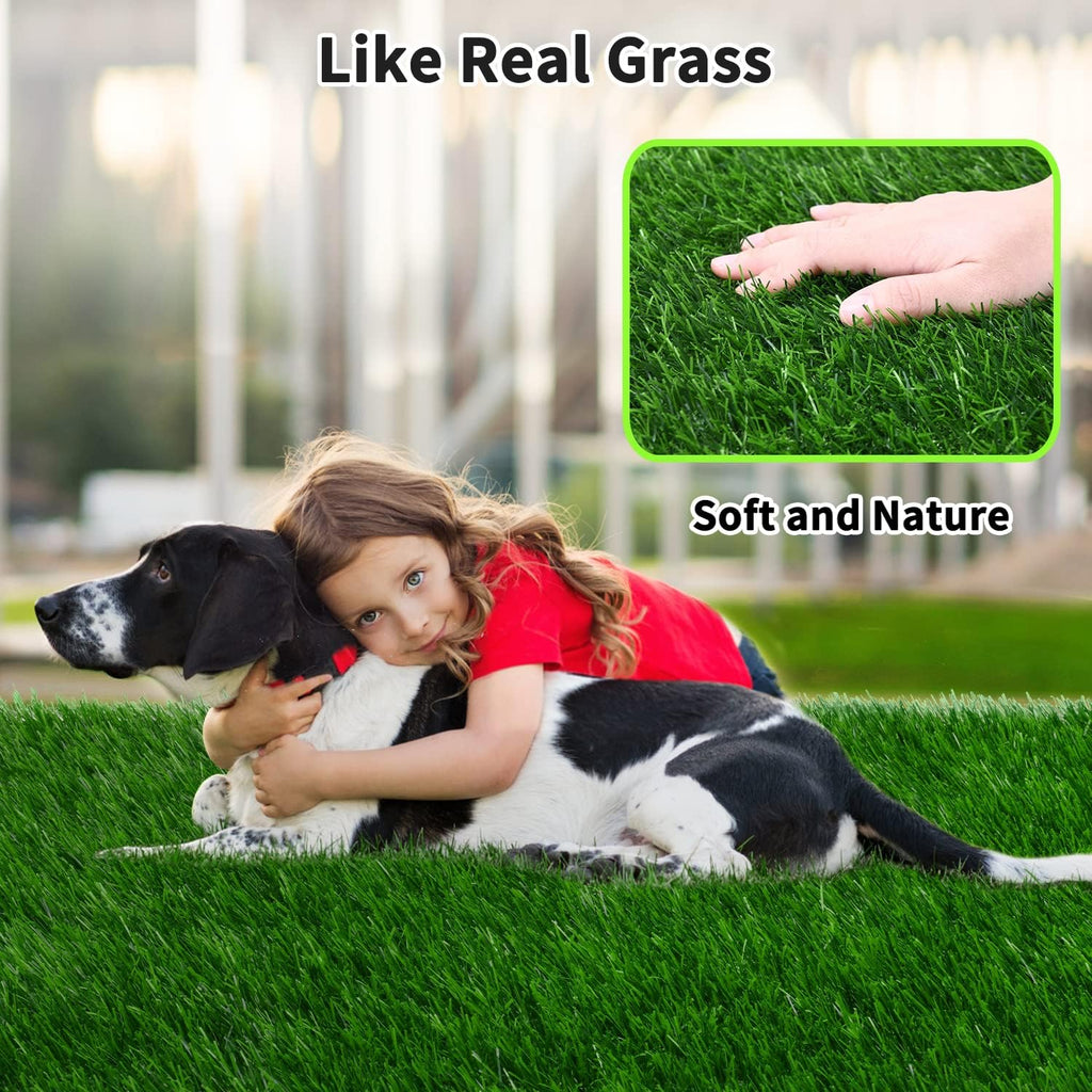 Fake Grass Pad for Dogs Potty Training Artificial Turf, 48x32in | Pet-Friendly, Fast-Drain, Easy to Clean, Indoor Outdoor Balcony Apartmen Patio Use
