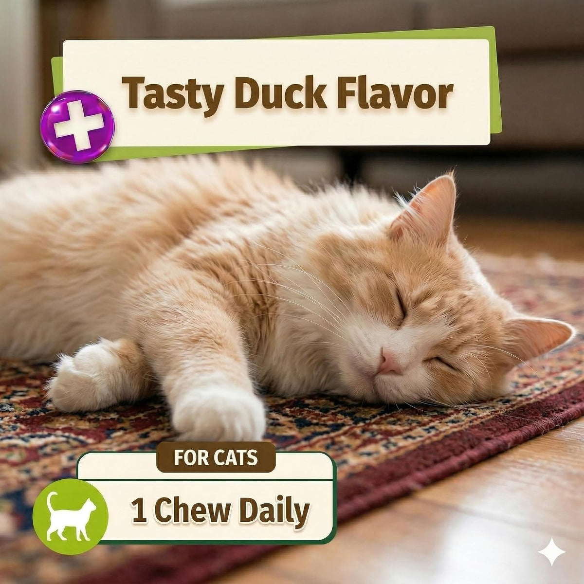 Pet Naturals Daily Probiotic Soft Chews for Cats, Digestive and Immune Support Supplement for Cats, 100 Million CFU Per Chew, Value Size, Duck, 160 Count