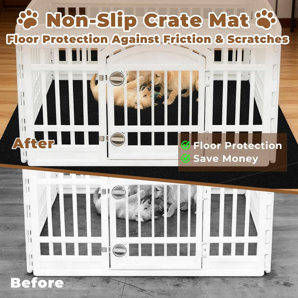 Dog Crate Mat, 43 in X 43 in Dog Playpen Mat Kennel Mat