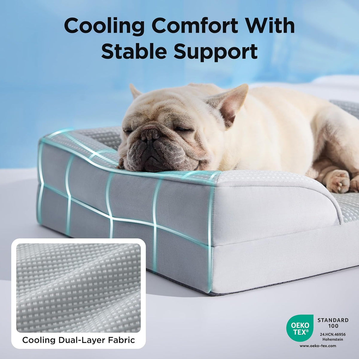 Bedsure Cooling Dog Bed Medium Size Dog Washable Original Design