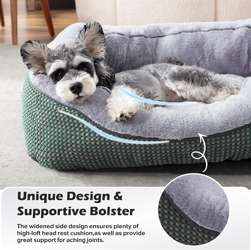 INVENHO Large Dog Beds Large Sized Dog, Washable Orthopedic Warming Soft Sleeping Durable with Anti-Slip Bottom