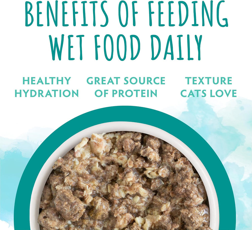Soulistic Originals Wet Cat Food, Seaside Serenity Salmon and Tuna Dinner in Gravy, 3oz Can, Pack of 12