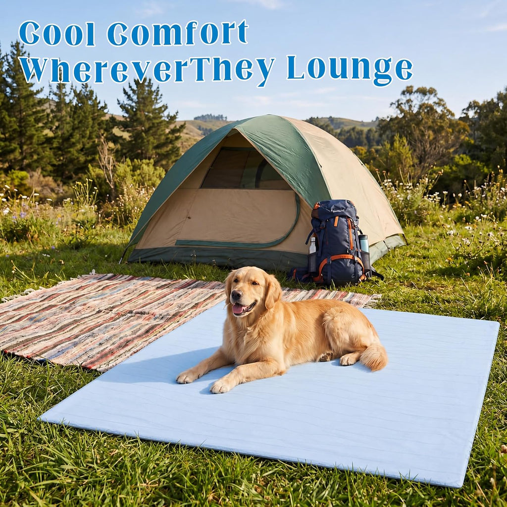Geetery 72"x72" Cooling Blanket for Large Dogs, Breathable Pet Blanket