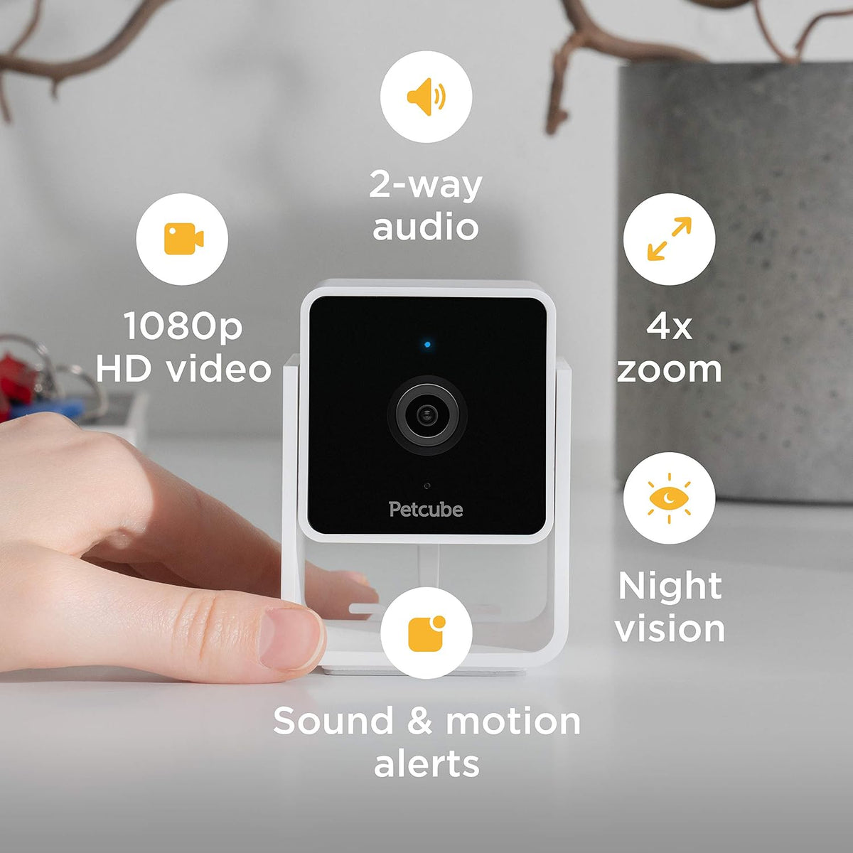 Petcube Cam (3-Pack) – Indoor Wi-Fi Home Security Camera with App