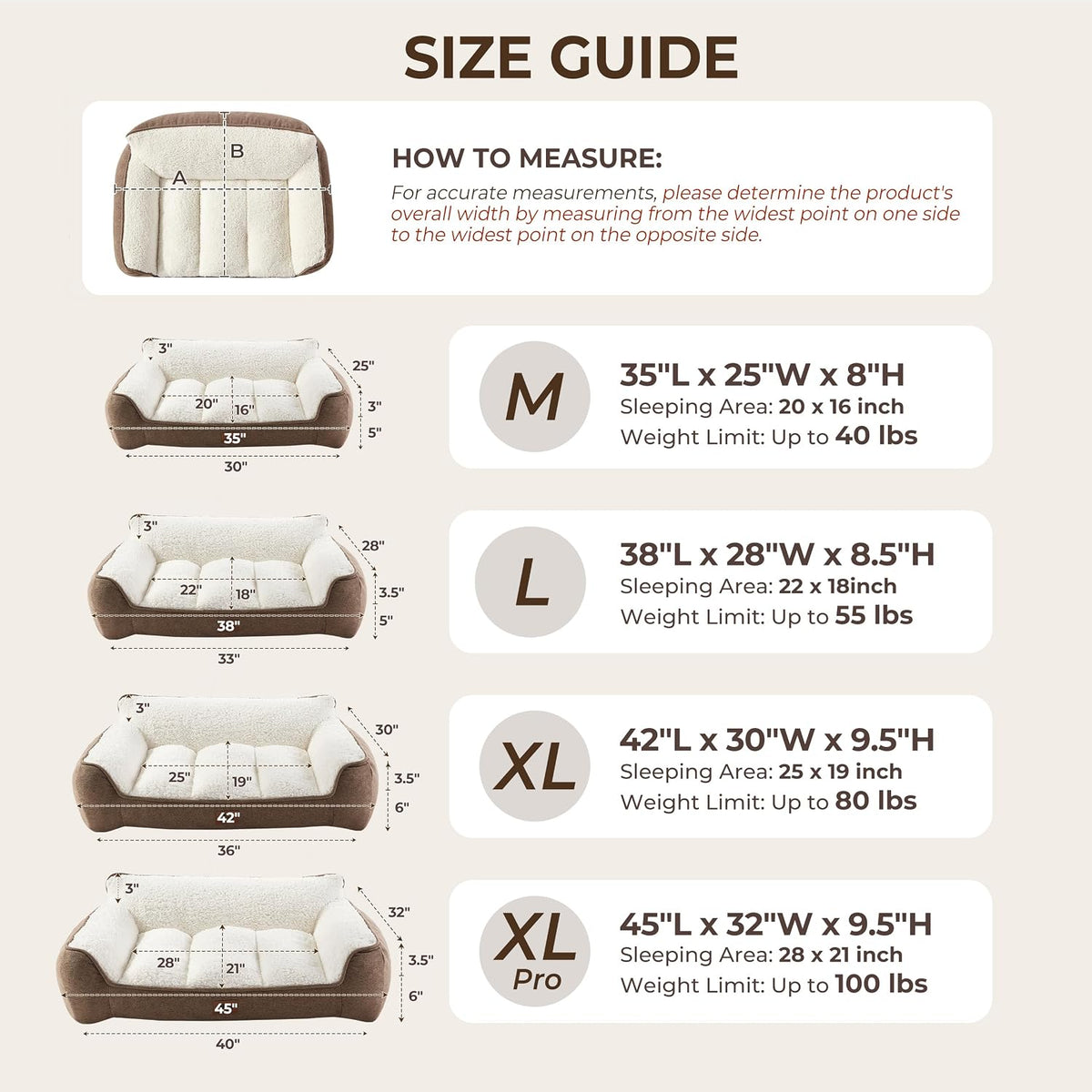 Extra Thick Orthopedic Bolster Dog Beds Large Sized Dog