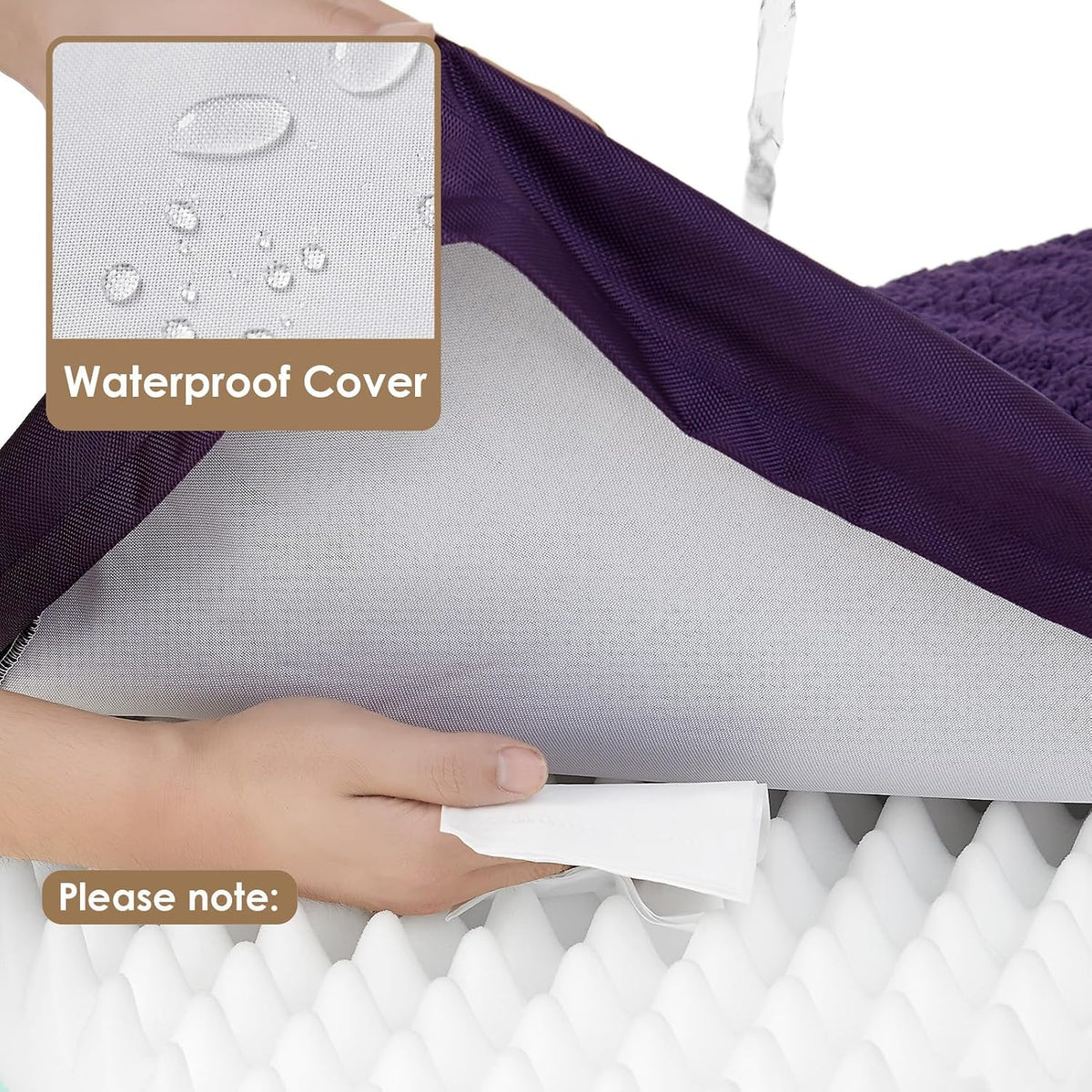 EHEYCIGA Orthopedic Dog Bed Extra Large with Removable Washable Cover, 50IN