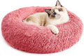 Cat Beds for Indoor Cats & Small Dog, Plush Donut Washable Pet Bed