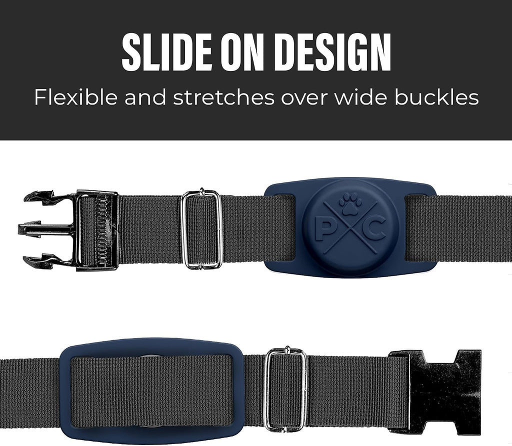 Pup Culture AirTag Dog Collar | Durable & Protective Dog AirTag Holder - Track Your Pet Using Apple AirTag Technology - Dog Collar AirTag Holder -for Dogs and Cats