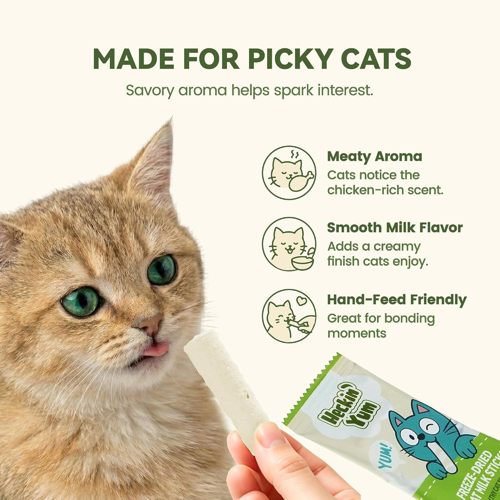 Freeze Dried Chicken Cat Treats with Goat Milk 25 Packs