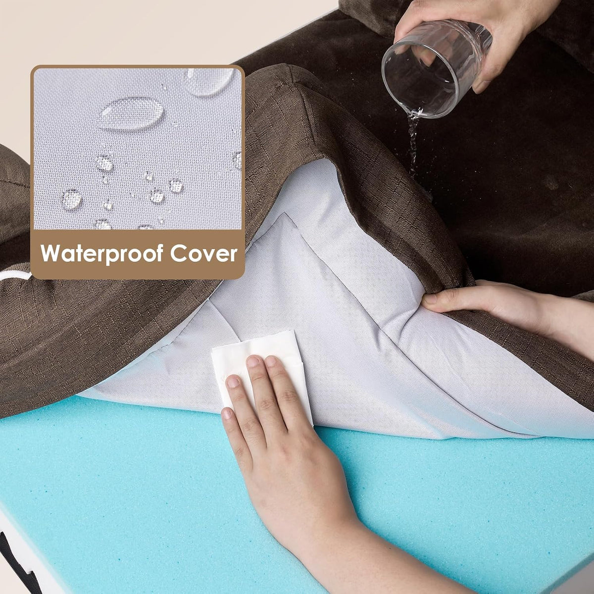 EHEYCIGA Orthopedic Dog Beds Large Sized Dog, Waterproof Washable Pet Bed