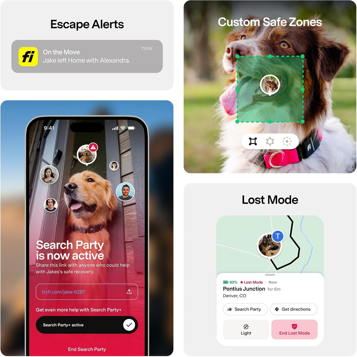 Fi Series 3+ GPS Dog Collar & Tracker, Membership Required, Yellow M