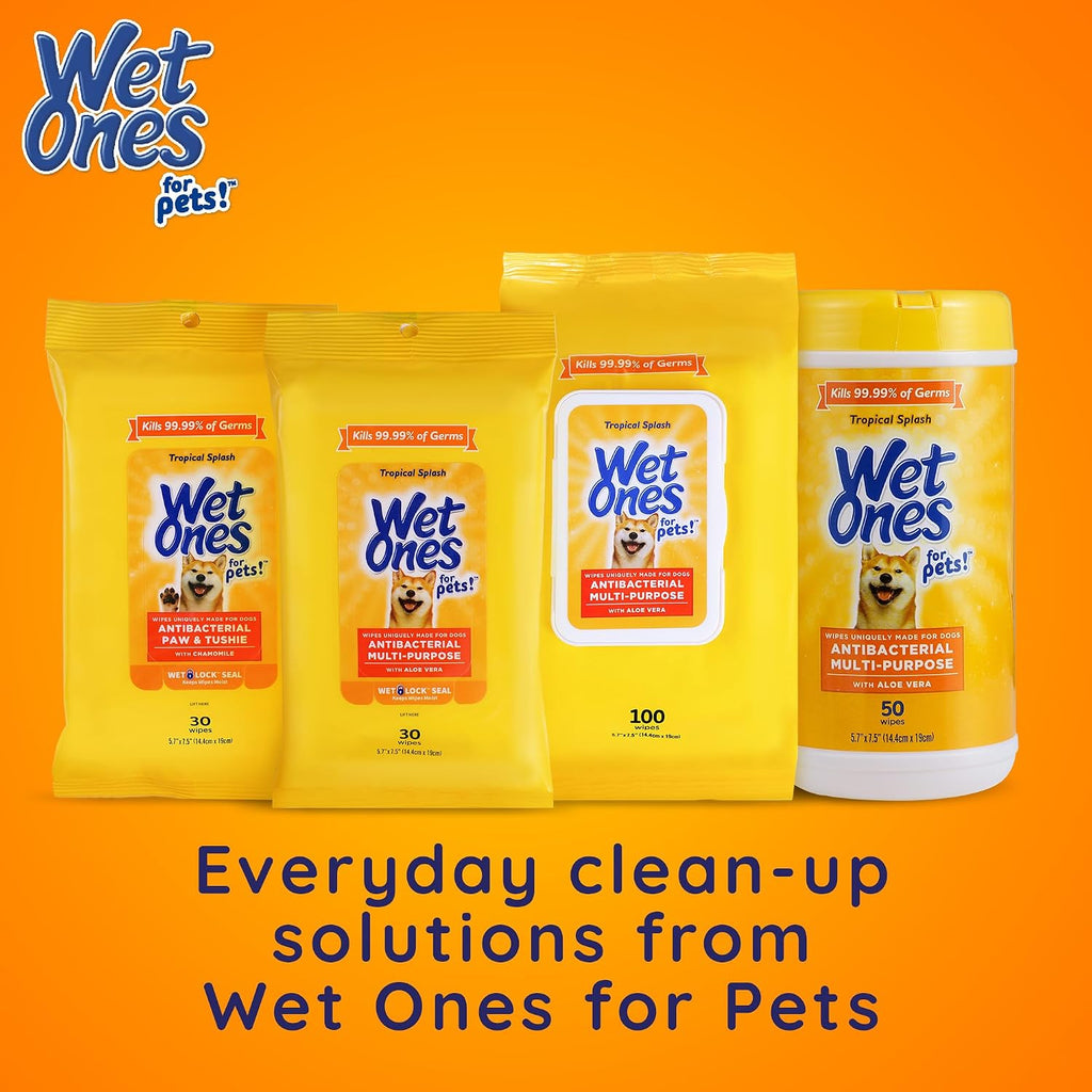 Wet Ones for Pets Foam Dog Paw Cleaner, Tropical Splash Scent, 5 Oz