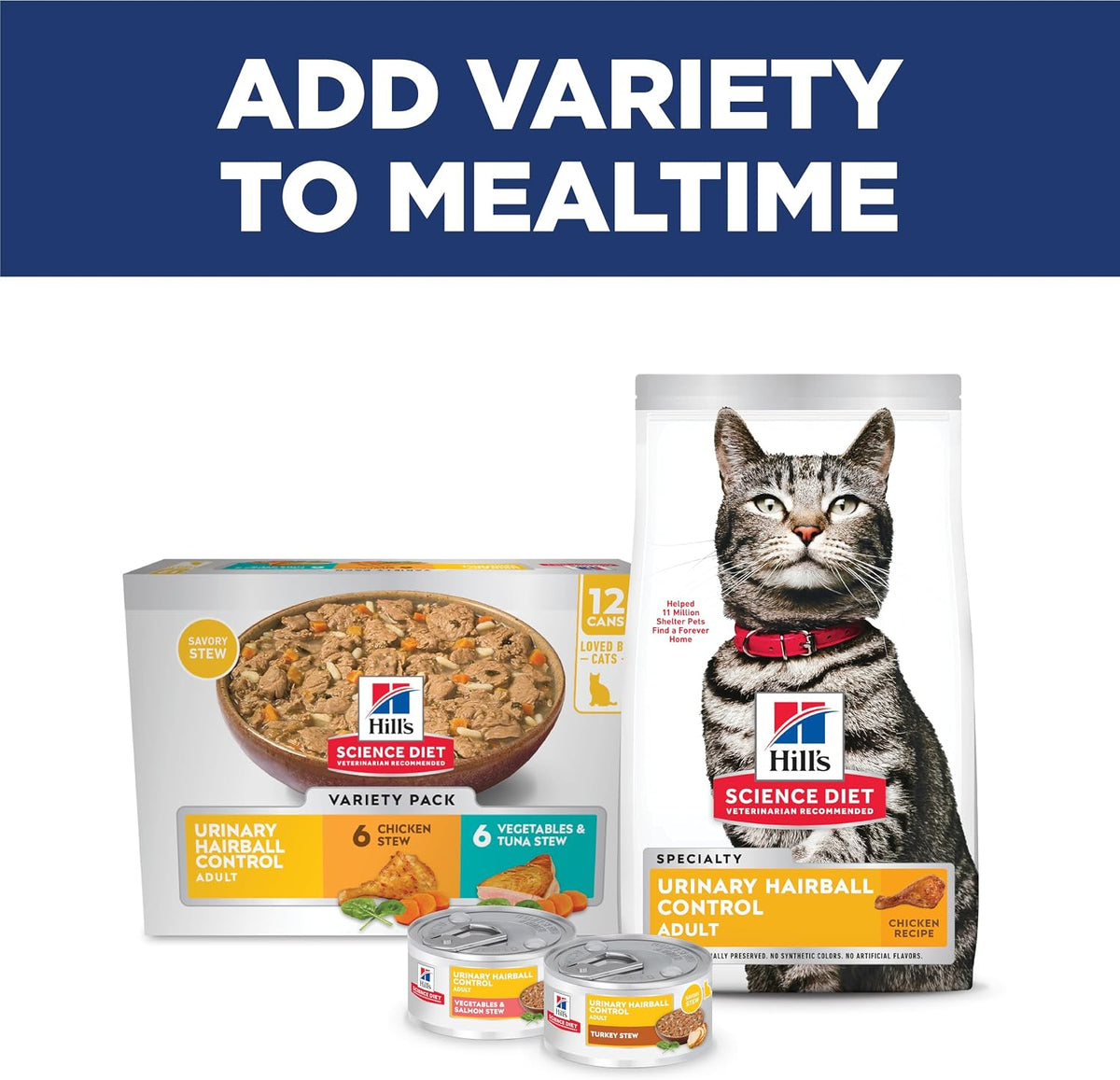 Hill's Science Diet Adult Urinary & Hairball Control Dry Cat Food