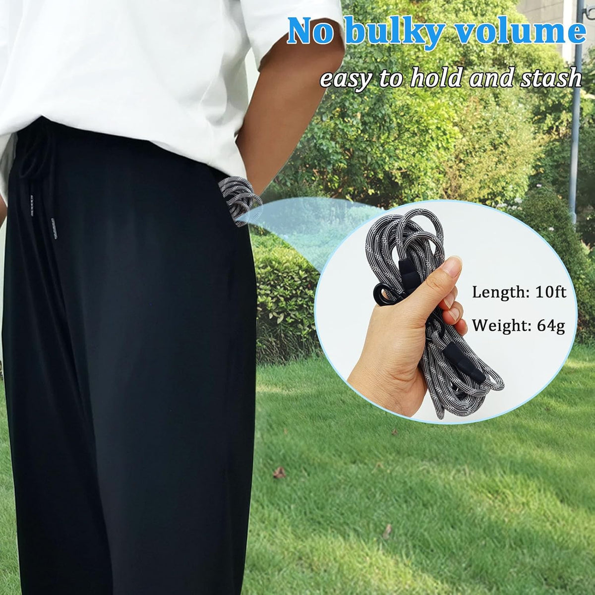 WYuZe 1/5" Reflective Extra Small Dog Leash 10ft Lightweight Rope Cat Leash