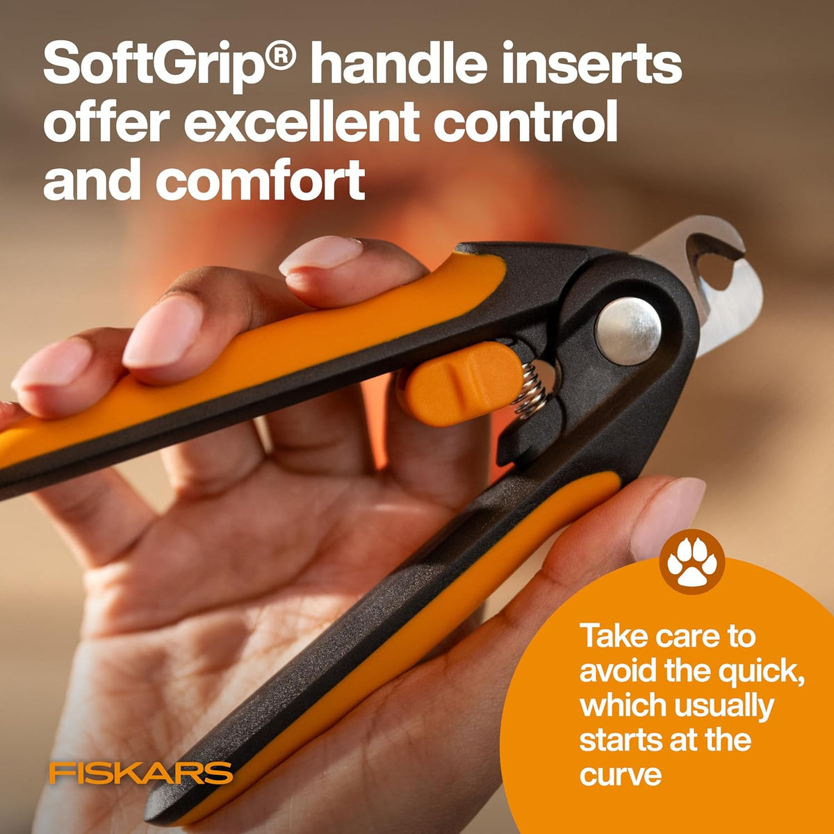Fiskars Pet Large Nail Clippers, Cat and Dog Trimmers for Grooming, 5.75", Large (Pack of 6)