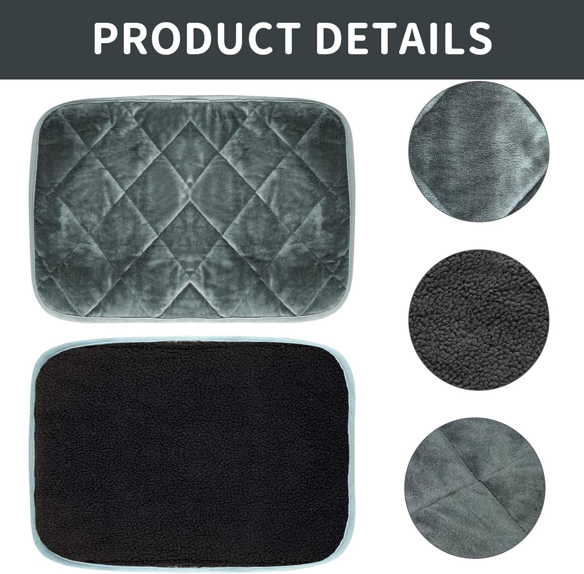 Self-Warming Cat Bed Indoor/Outdoor Super Soft Self Heating Pet Mat Washable Thermal Pad for Cat & Dog 35x23 inch