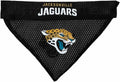 NFL DOG BANDANA - JACKSONVILLE JAGUARS REVERSIBLE PET BANDANA. 2 Sided Sports Bandana with a PREMIUM Embroidery TEAM LOGO, Large/X-Large. - 2 Sizes & 32 NFL Teams available