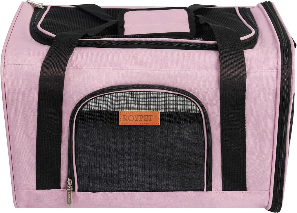 ROYPET Cat Carrier, Portable Pet Carrier Bag Pink
