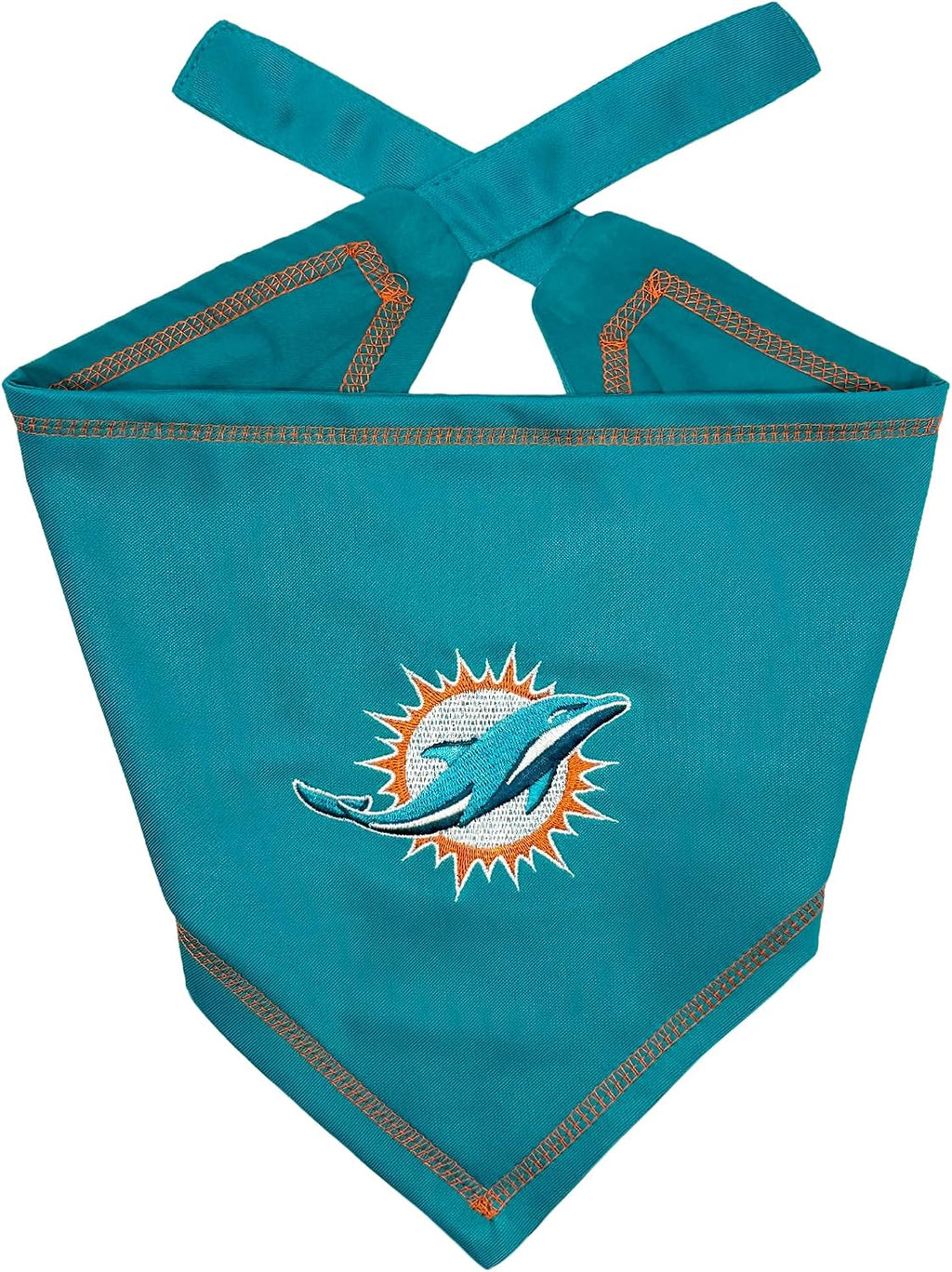 Pets First NFL Miami Dolphins TIE Bandana, Large/X-Large. Dog Bandana Scarf Bib for Pet Cat Dog. The Ultimate Game-Day, Party Bandana