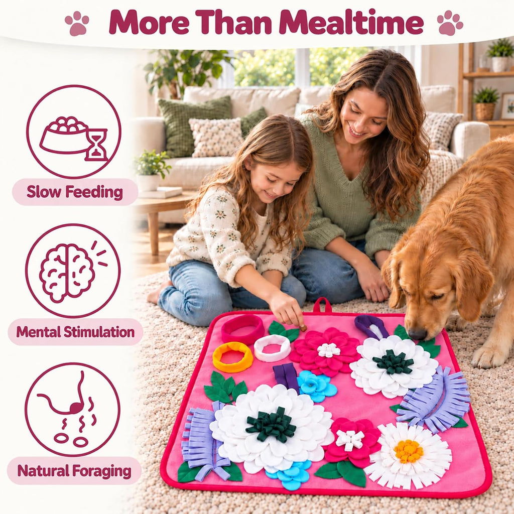 Vextronic Snuffle Mat for Dogs, Large Dogs Slow Feeder, Interactive Puzzle
