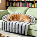 WATANIYA PET Large Dog Couch Bed, Fluffy Washable Couch Protector for Dogs with Removable Cover, Non-Slip Dog Sofa Bed, 45x37 Inch, Grey