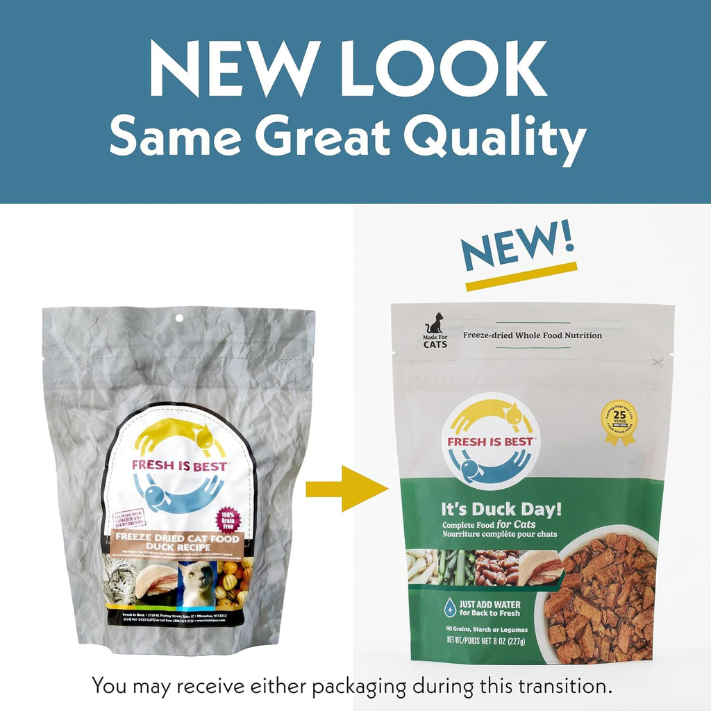 Fresh Is Best Duck Freeze Dried Cat Food – High-Protein Freeze Dried Duck