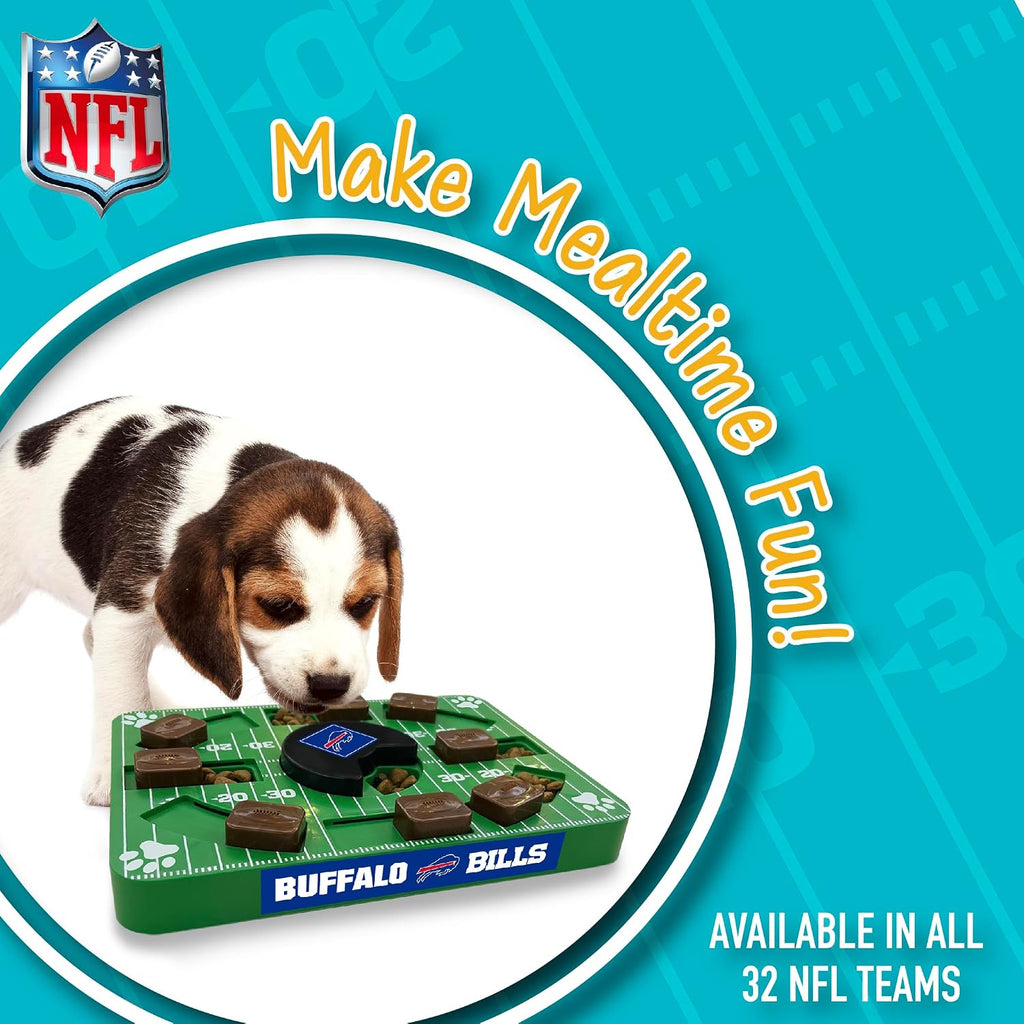 Pets First NFL Buffalo Bills Puzzle Toy for Dogs, Slow Feeder Board for Pets, Interactive Doggie Treat Toy