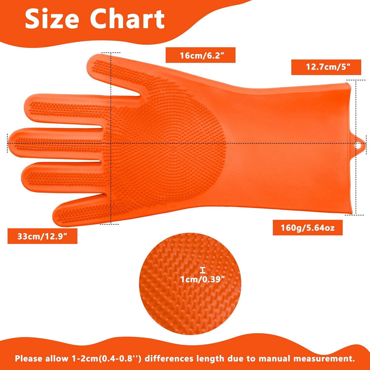 Pet Grooming Gloves—Dog Washing Gloves with High-Density Teeth