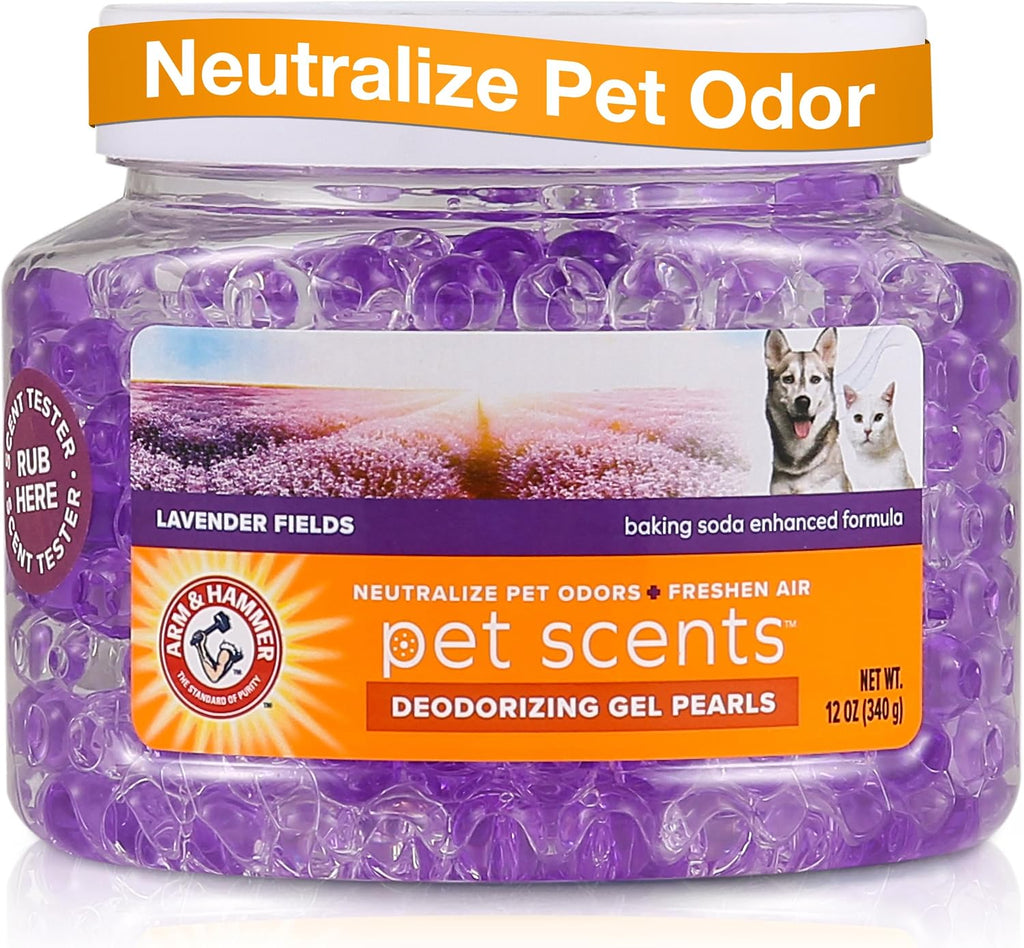 Arm & Hammer Pet Scents Deodorizing Gel Beads, Lavender Fields, 12 Oz