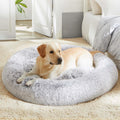 Western Home Calming Donut Large Dog Bed Pet Bed,36" Light Grey